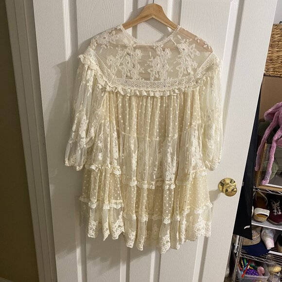 Free People SPELL & THE GYPSY Dawn Lace Mini Playdress - Picture 6 of 16